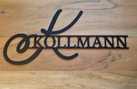 Familienname Familie Name - Türschild Schriftzug Holz Laser Cut Bayern - Tapfheim Vorschau