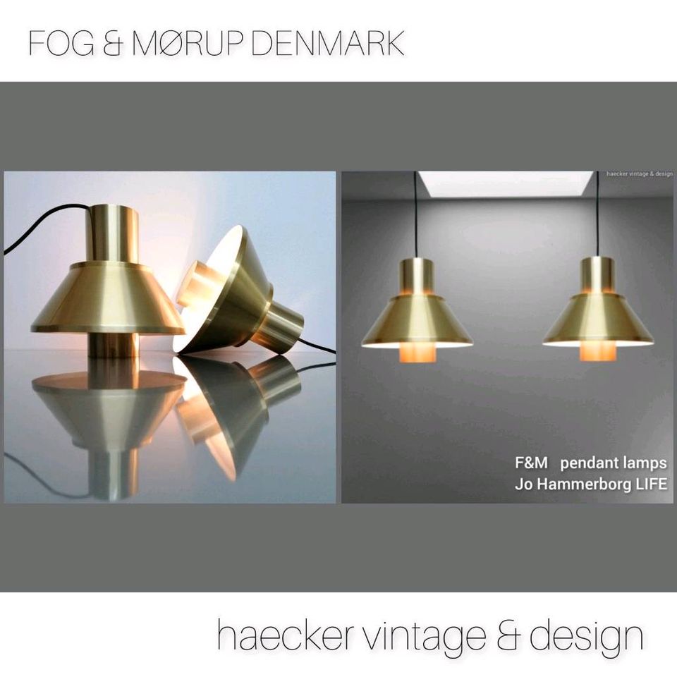 Lampe danish design zu Fog & Mørup poulsen retro mid century 70er in München