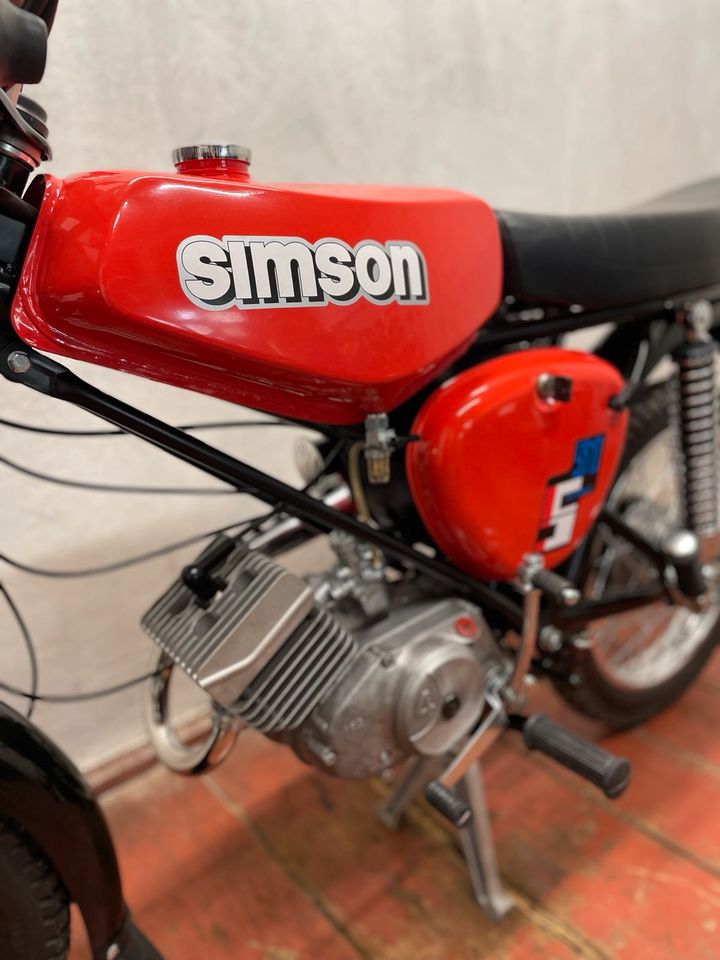 Simson S51 Enduro DDR 4 Gang Papiere in Werdau