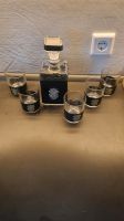 Whiskyflasche und 5 Gläser mit Wappen. Hessen - Groß-Zimmern Vorschau