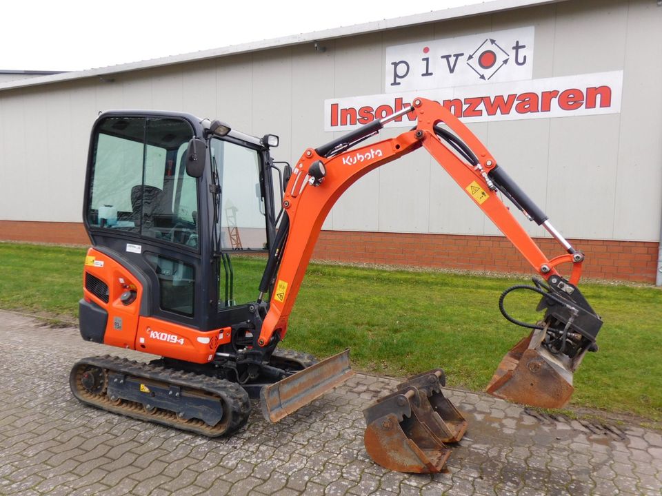 Minibagger Kubota KX019-4 *BJ 2022 *395 Bh *SW MS-01 Grabenlöffel in Wagenfeld