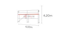 Gerüst Holzbeläge 6x4,2m Baugerüst 25,2 qm Fassadengerüst _ Baden-Württemberg - Schwäbisch Hall Vorschau