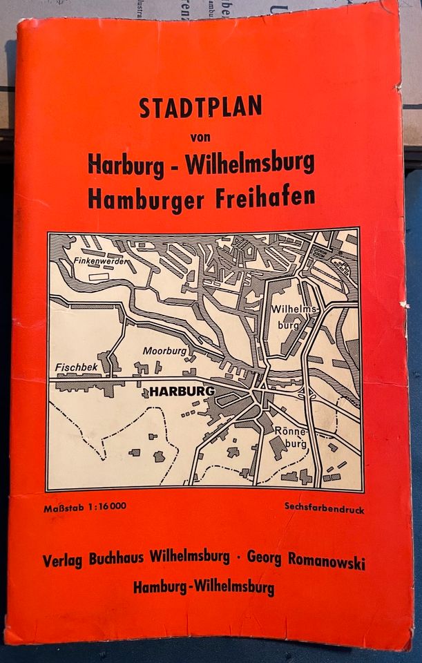 Stadtplan Harburg Wilhelmsburg Hamburger Freihafen in Jork