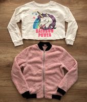 Pullover Sweatjacke kurz H&M YFK 140 Mädchen Einhorn rosa weiß Hamburg Barmbek - Hamburg Barmbek-Süd  Vorschau