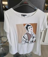Comma  T-Shirt weiß beige Hessen - Gießen Vorschau