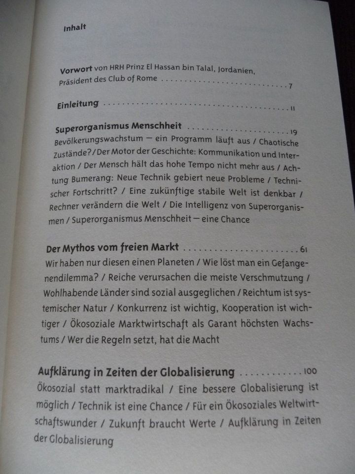 Welt mit Zukunft - Überleben im 21. Jahrhundert - Radermacher in Dormagen