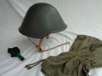 NVA Stahlhelm + Helmnetz + Tarnbezug, 1988, unbenutzte Depotware Bayern - Weßling Vorschau