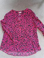 Bluse Street One, schwarz rot pink leo, Größe 42 Bayern - Feldkirchen-Westerham Vorschau