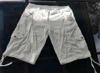 Cargo-Shorts Hose Bermudas Damen Leinen weiß L 40/42 Niedersachsen - Holle Vorschau