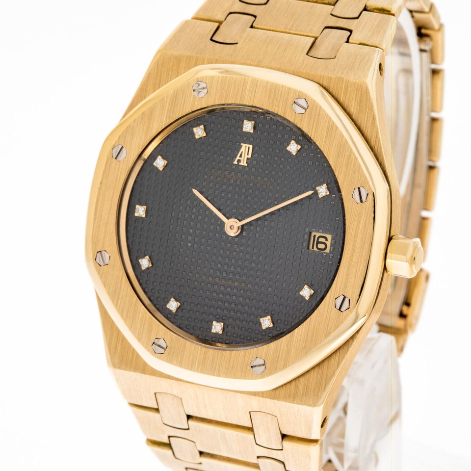 Audemars Piguet Royal Oak Jumbo 39 Blau Diamanten Gold 5402BA in Hannover