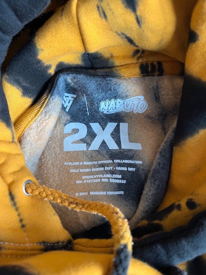 Naruto Hypland Pullover Hoodie XXL Gelb in Nürnberg (Mittelfr)