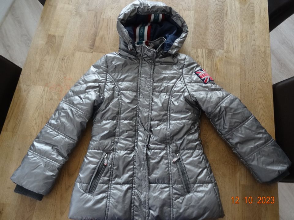 Vinigo Winterjacke Gr. 8 (122/128) Mädchen silber in Wolfsegg