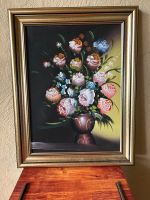 Handbemaltes Bild Stillleben Blumen Acryl Bayern - Langenmosen Vorschau