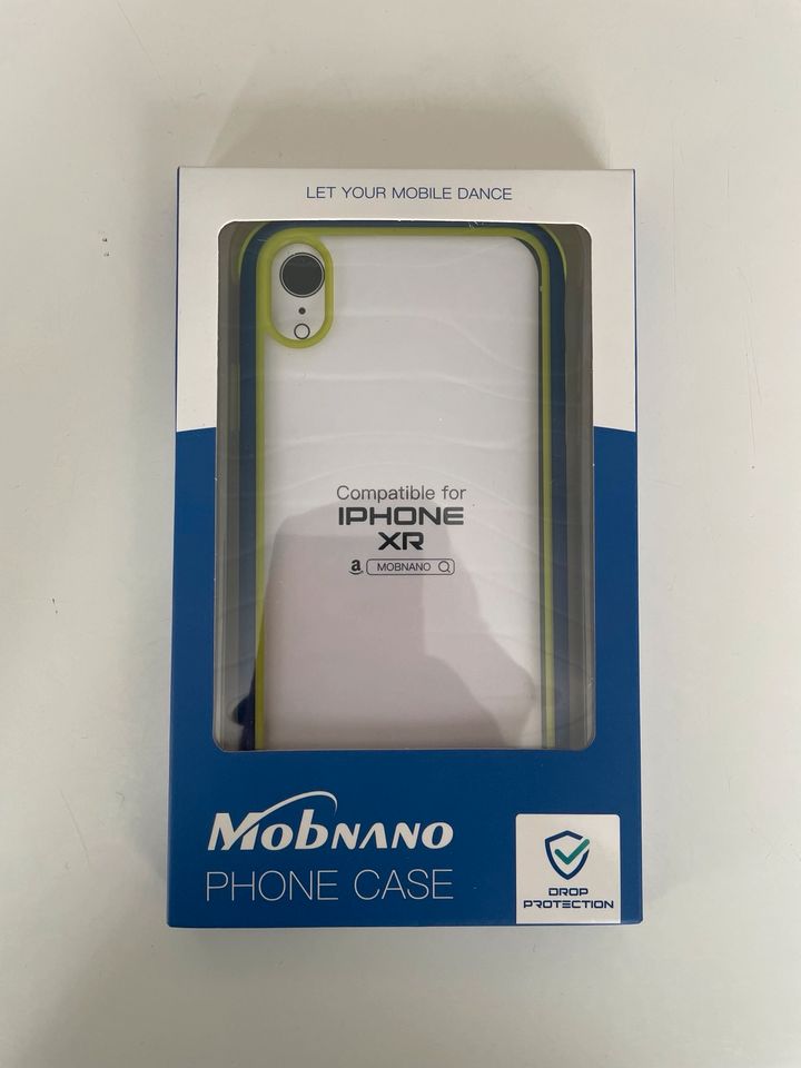 MobNano IPhone XR Hülle Blau Gelbgrün in Muggensturm