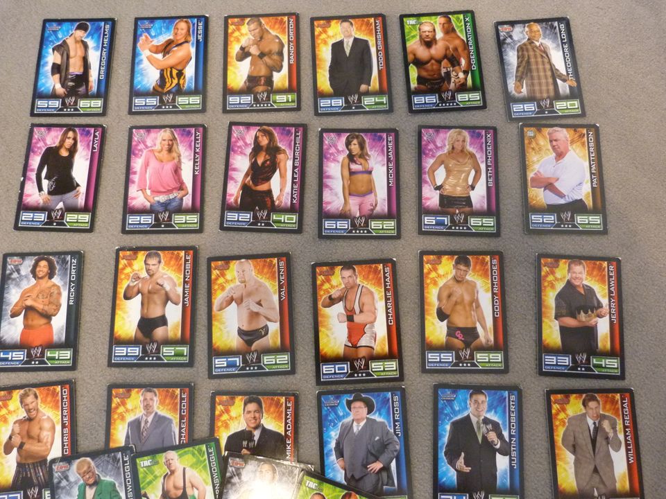 50 Topps Slam Attax Wrestling Karten (2 Champions) - 2008 in Offenbach