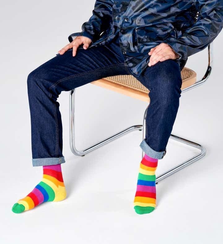 Happy Socks Rainbow Pride Unisex Größe 36-40 Bunte Socke in Offenburg