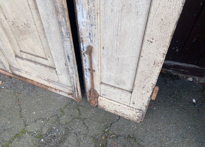 Haustür Tür Doppelflügel Eiche antik in Telgte