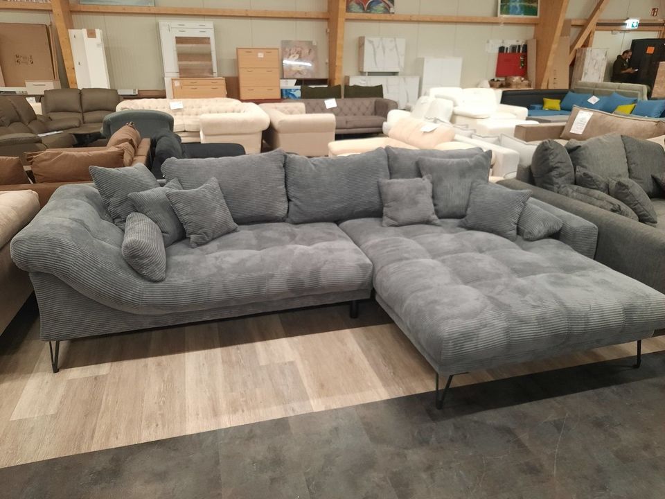 Eck-Sofa 310cm Cord Steppnähte Versch. Farben Couch UVP 1699,-NEU in Paderborn
