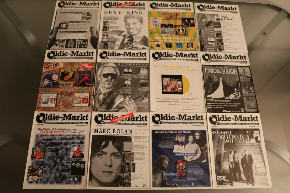 12 Hefte Oldie Markt 1996 PLATTENSAMMLER MAGAZIN Schallplatten in Gröbenzell