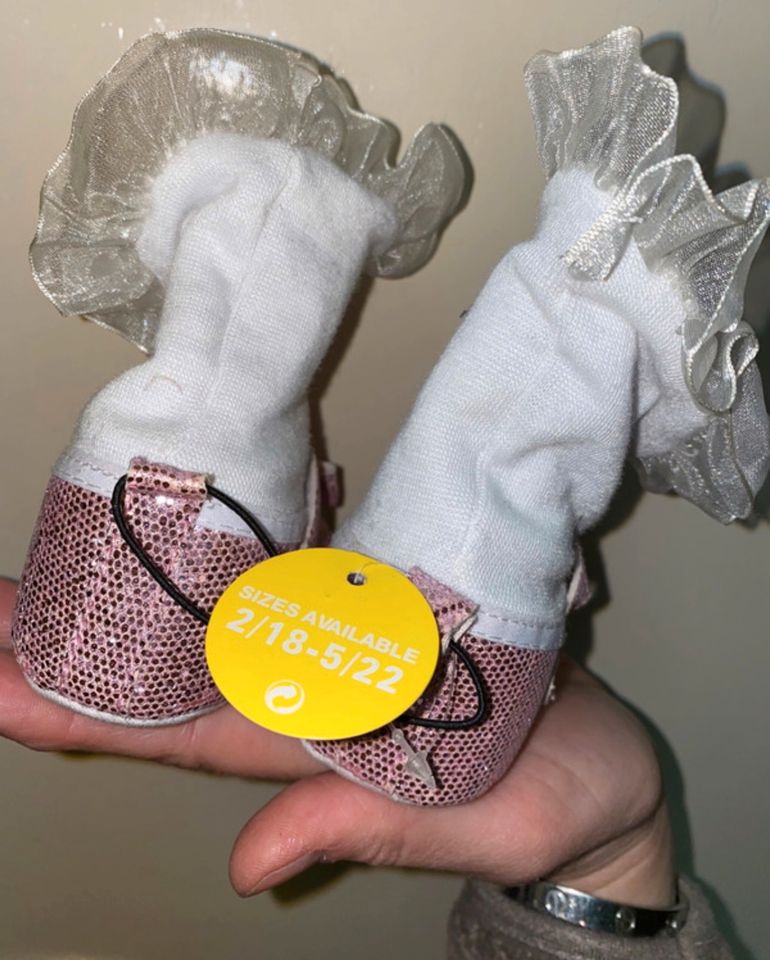 Baby Schuhe Mädchen Gr. 18 68 Taufe Hochzeit festlich Neu in Essen