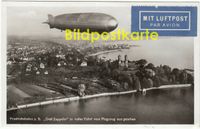 Bildpostkarte AK Graf Zeppelin 1930 LuftpostBodensee Braunschweig Niedersachsen - Braunschweig Vorschau