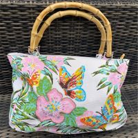 Handtasche Schmetterling Blumen Pailletten Sommertasche Bambus Bonn - Bad Godesberg Vorschau