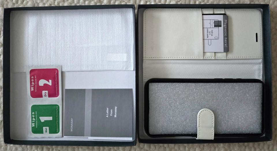 MONASAY Handyhülle Flip Case Hülle Apple iPhone 16 Pro Max in Amberg