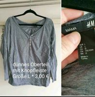 Umstandsmode  - dünnes Oberteil H&M L mit Knopfleiste Mecklenburg-Vorpommern - Boizenburg/Elbe Vorschau