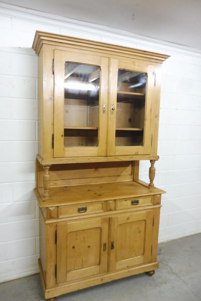 Antiker Buffetschrank Küchenschrank Vitrine Weichholz um 1880 in Nordhorn