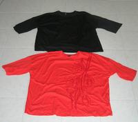 2 C&A T-Shirts, rot und schwarz, mit eingestepptem Muster,neu Saarland - Kirkel Vorschau