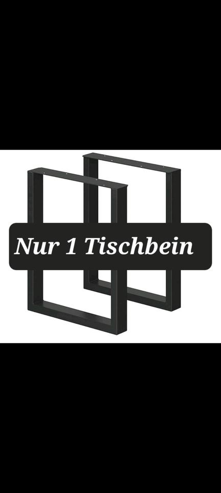 NEU !!! OVP !!! Vicco 1 Tischbein, Schwarz, 60x72 cm Quadratisch in Berlin