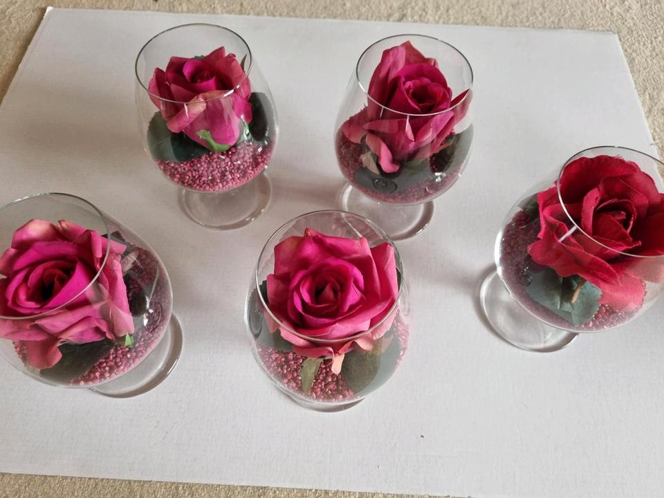 Tisch Deko Cognac Schwenker Hochzeit Konfirmation Geschenk n in Gehrden