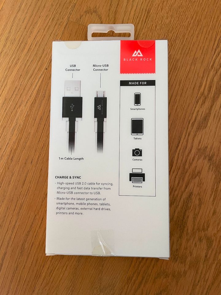 Charge & Sync Kabel Blackrock USB an Micro-USB 1m in Berlin