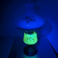Antike uran-Öllampen mit Blumenmotiv aus Messing Hessen - Butzbach Vorschau