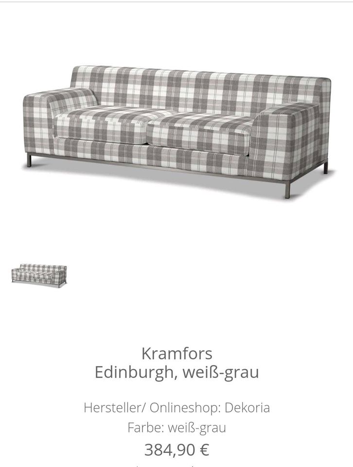 IKEA Kramfors 3er Ledersofa plus waschbaren Wechselbezug in Kamp-Lintfort