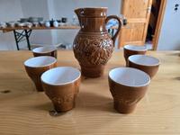 Kanne mit 6 Becher Trinkset DDR Sachsen-Anhalt - Stendal Vorschau