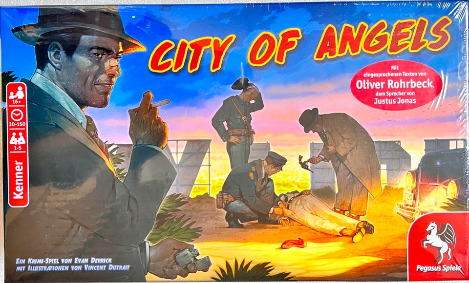 City of Angels Pegasus Spiele Brettspiel Kennerspiel Krimispiel in Salgen