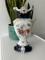 Blumenvase Retro Dachbodenfund Barock Keramik Blau Blumenmuster Baden-Württemberg - Erlenbach Vorschau