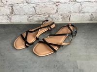 Neu! H&M Sandalen Frauen schwarz beige riemchen Sandaletten Gr 42 Thüringen - Erfurt Vorschau