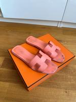 Hermes Oran Sandalen 37,5 orange joey Berlin - Charlottenburg Vorschau