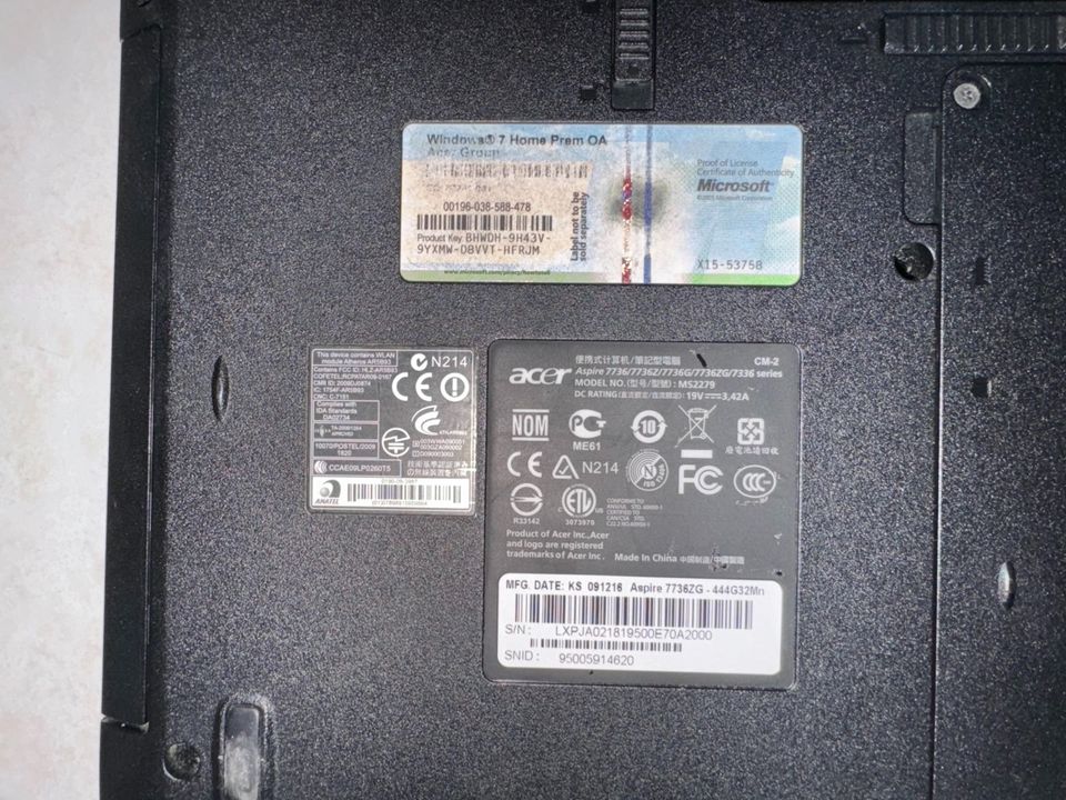 Acer Laptop - Aspire MS2279 in Gründau