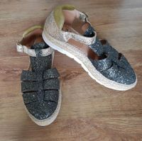 ❤️ kanna Espadrilles Sandalen 38 grün glitzer Bayern - Ochsenfurt Vorschau