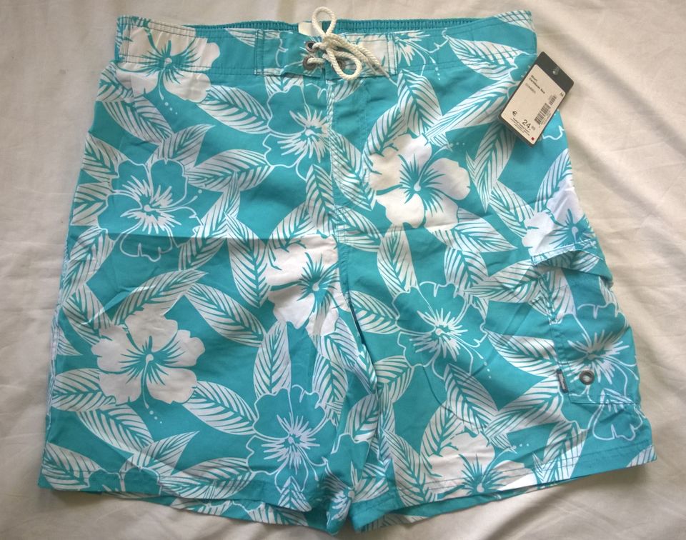 Neu Manguun Badeshorts Gr.M Badehose Hose Shorts blau Caribbean in München