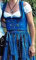 Wenger Dirndl Austrian Style Gr 32 XXS blau Bayern - Friedberg Vorschau