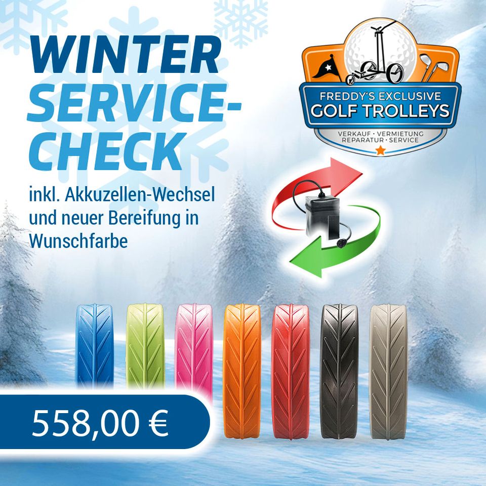 JuCad JuStar Winter Service-Check 4 inkl. neue orig. Akkuzellen und neue Reifen in Bergisch Gladbach