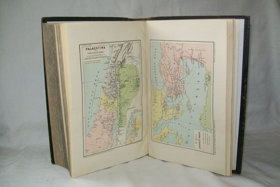 Bibel "Die Heilige Schrift" mit 192 Bildern im Schuber – ca. 1900 in Coswig