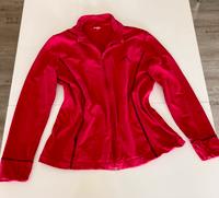 ❤️ TOP! Damen-Jacke Gr. 44/46 kirschrot Baumwolle m. Taschen Sachsen-Anhalt - Halberstadt Vorschau