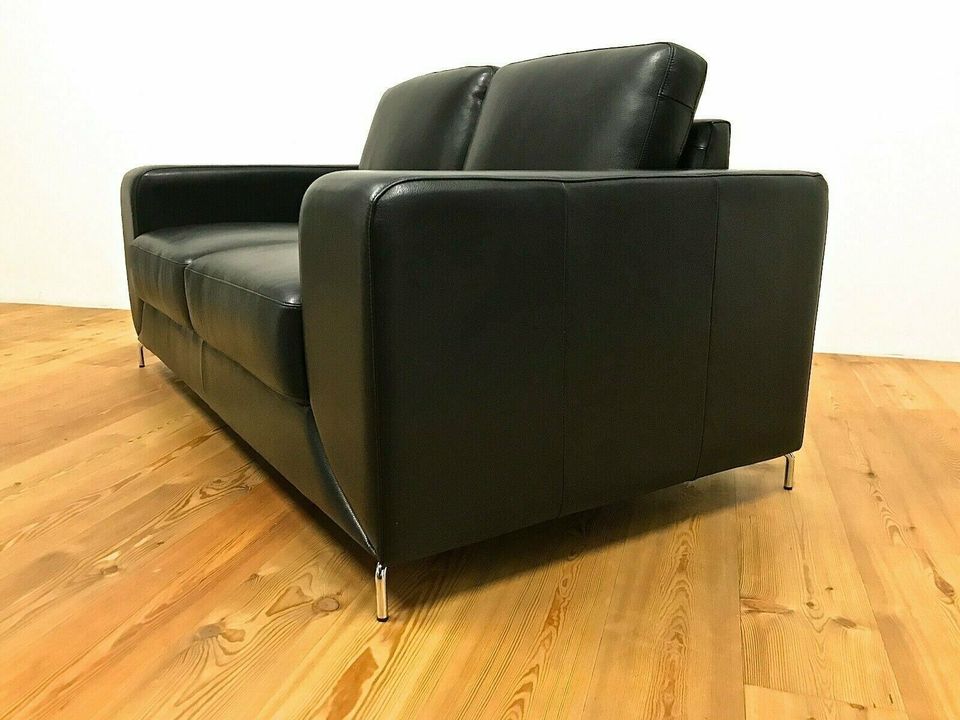 Hjort Knudsen Sofa Zweisitzer Leder Dunkel Blau Danish Design Neu in Köln