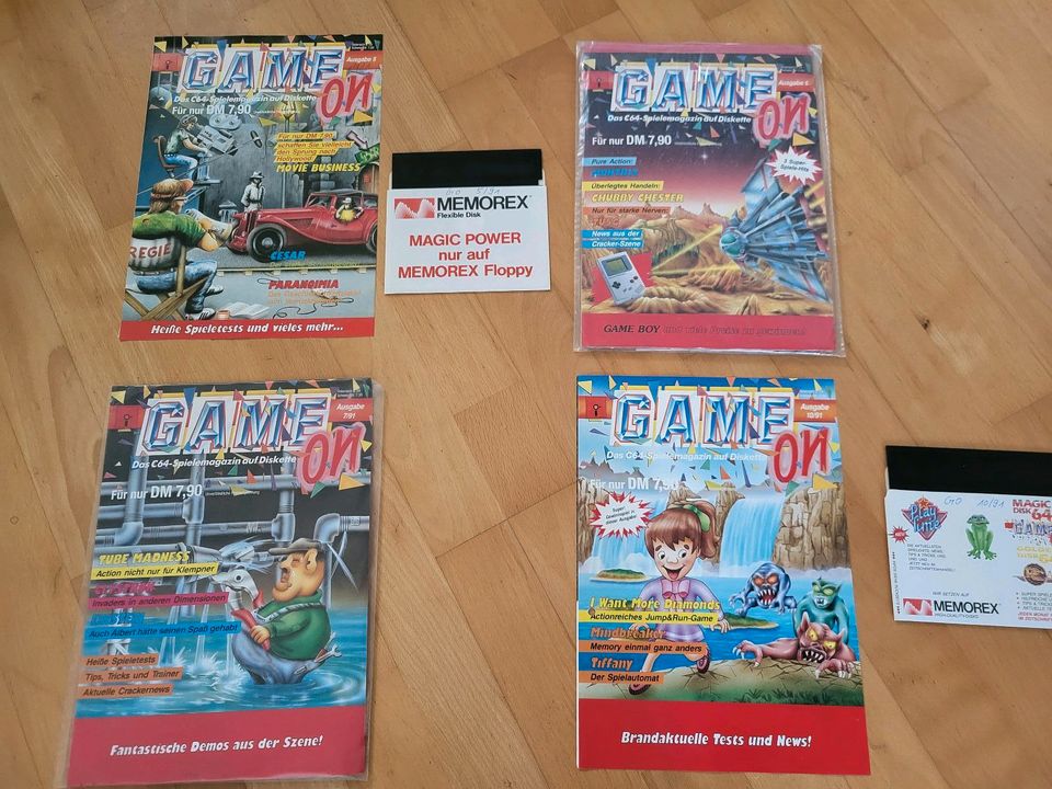 Game on,  C64 Spiele Magazin auf Diskette 1988 - 1992 in Jever