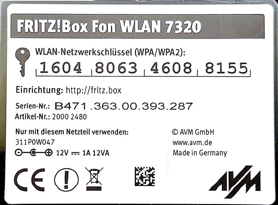 AVM FRITZ!Box 7320 WLAN-Router Komplett in Köln